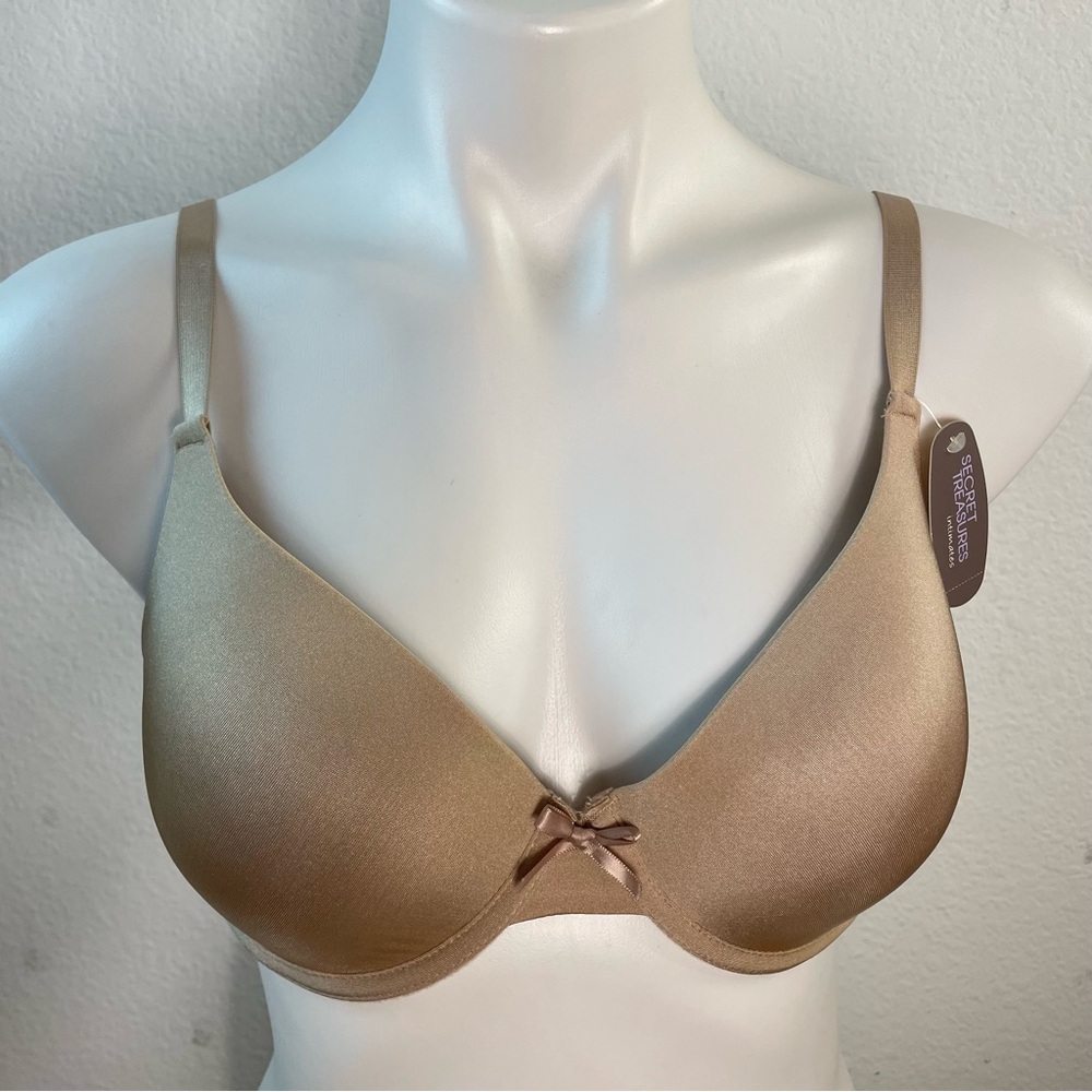 Secret Treasure tailored t-shirt bra 36C Beige New NWT